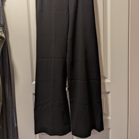 Babaton Black High Waisted Wide-leg trousers 00 - Picture 2 of 4